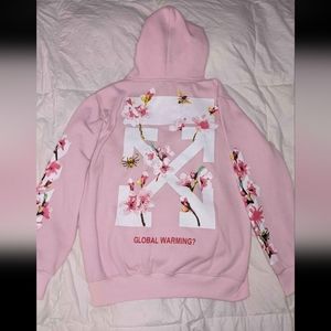 Off White "GLOBAL WARMING?" Hoodie 2013 Main Label --- *REPLICA*